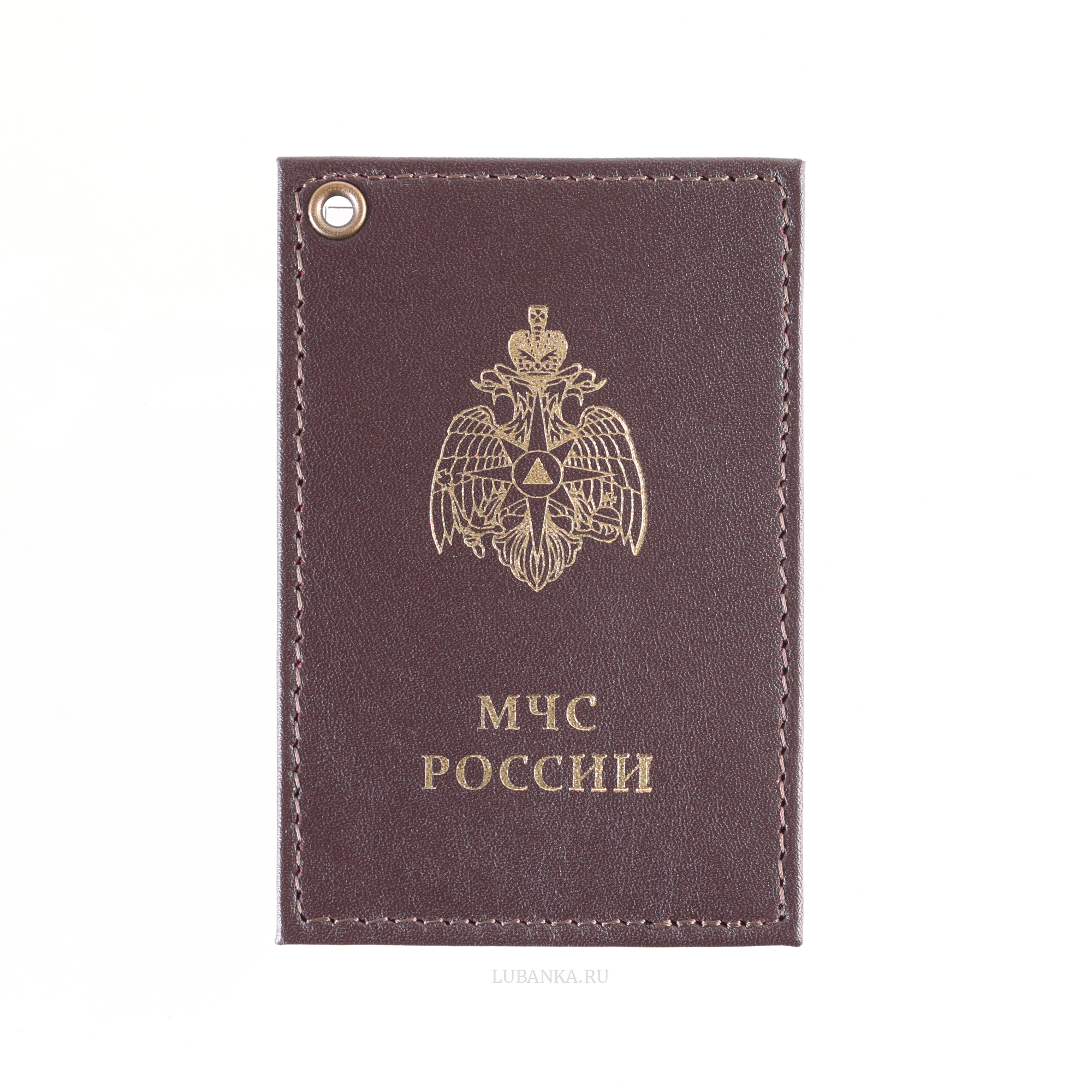 Картхолдер односторонний МЧС бордовый